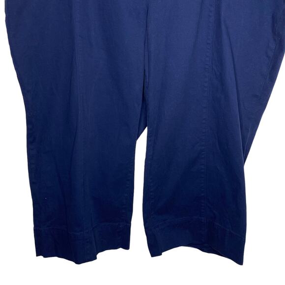 Duluth Trading Co Womens Sz 26W Regular Navy Blue Workday Warrior Cropped Pants - Picture 4 of 8